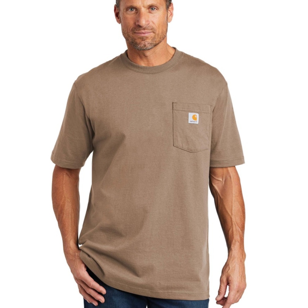 Carhartt Men's Tan Short Sleeve Pocket Tee